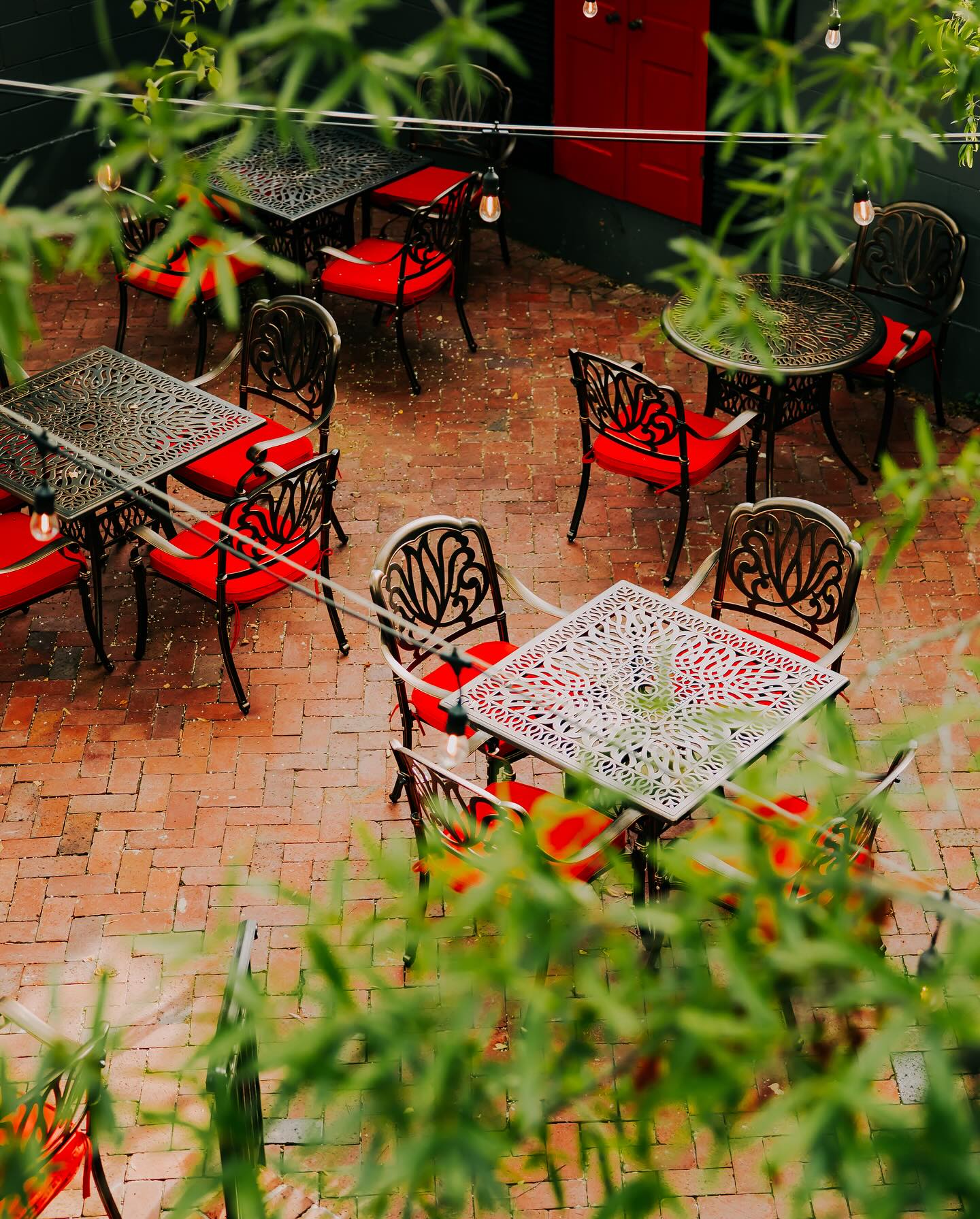 Outdoor patio at Five on Black