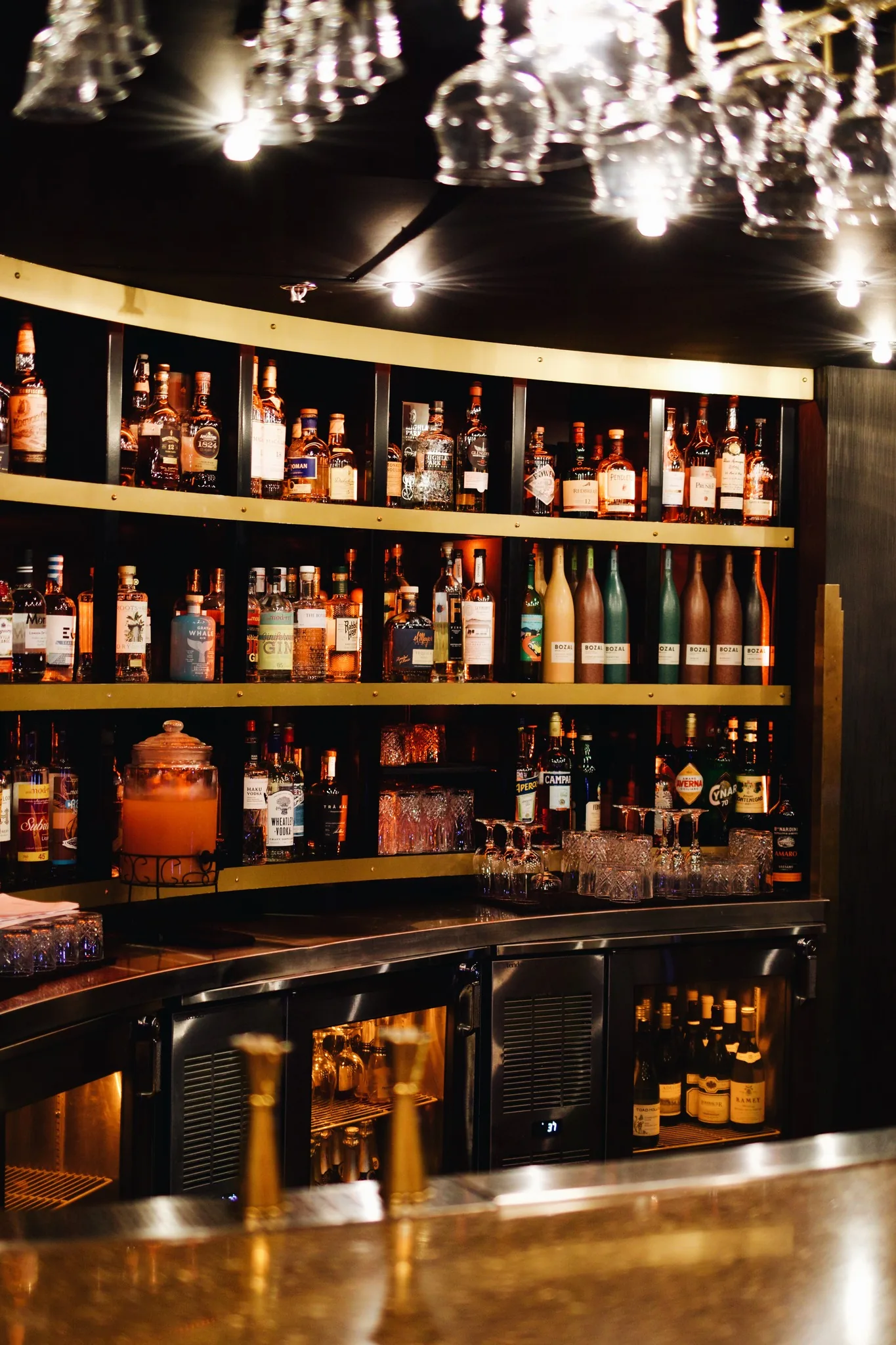 The bar at The Vault