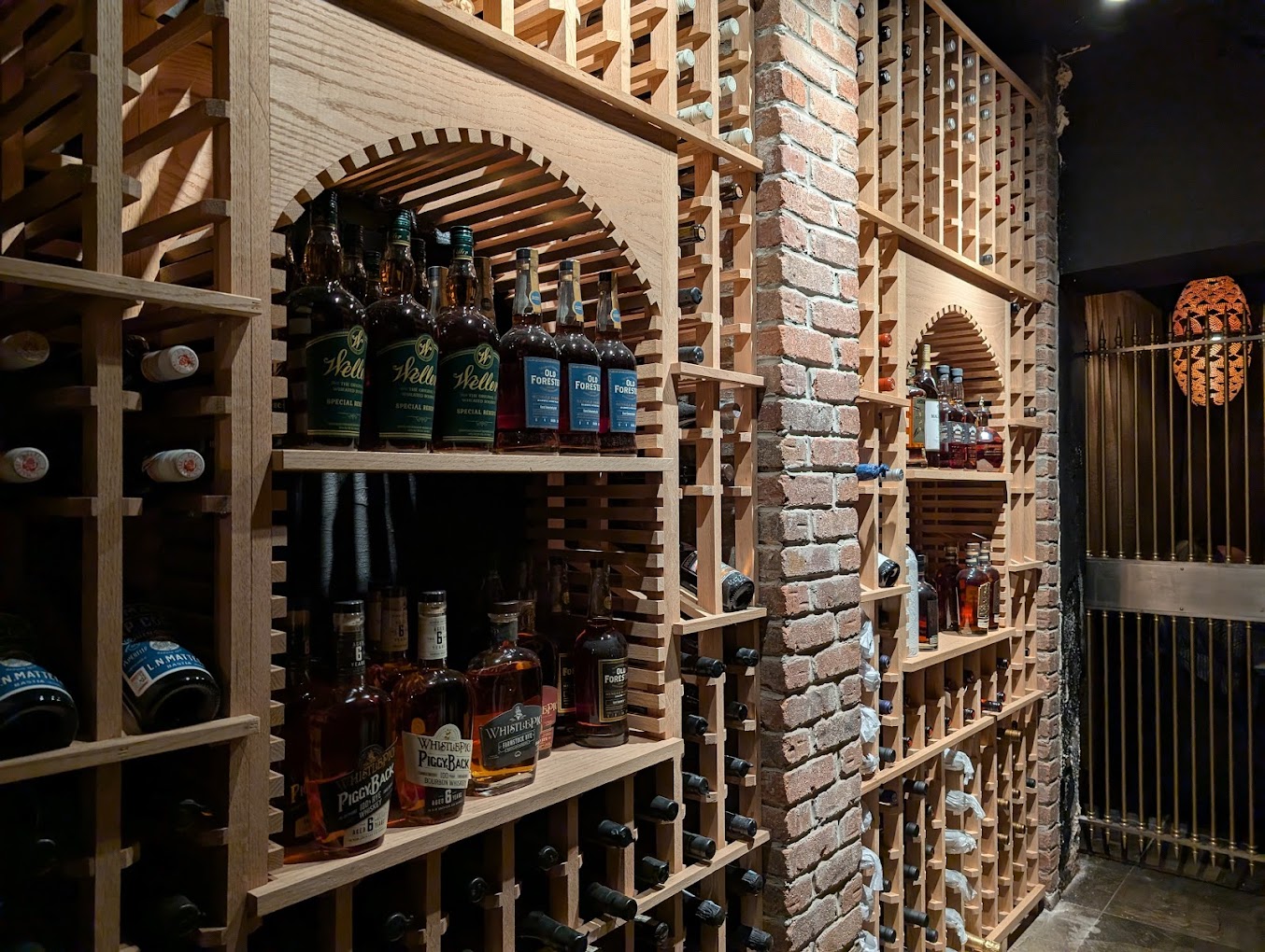 Whiskey and wine cellar